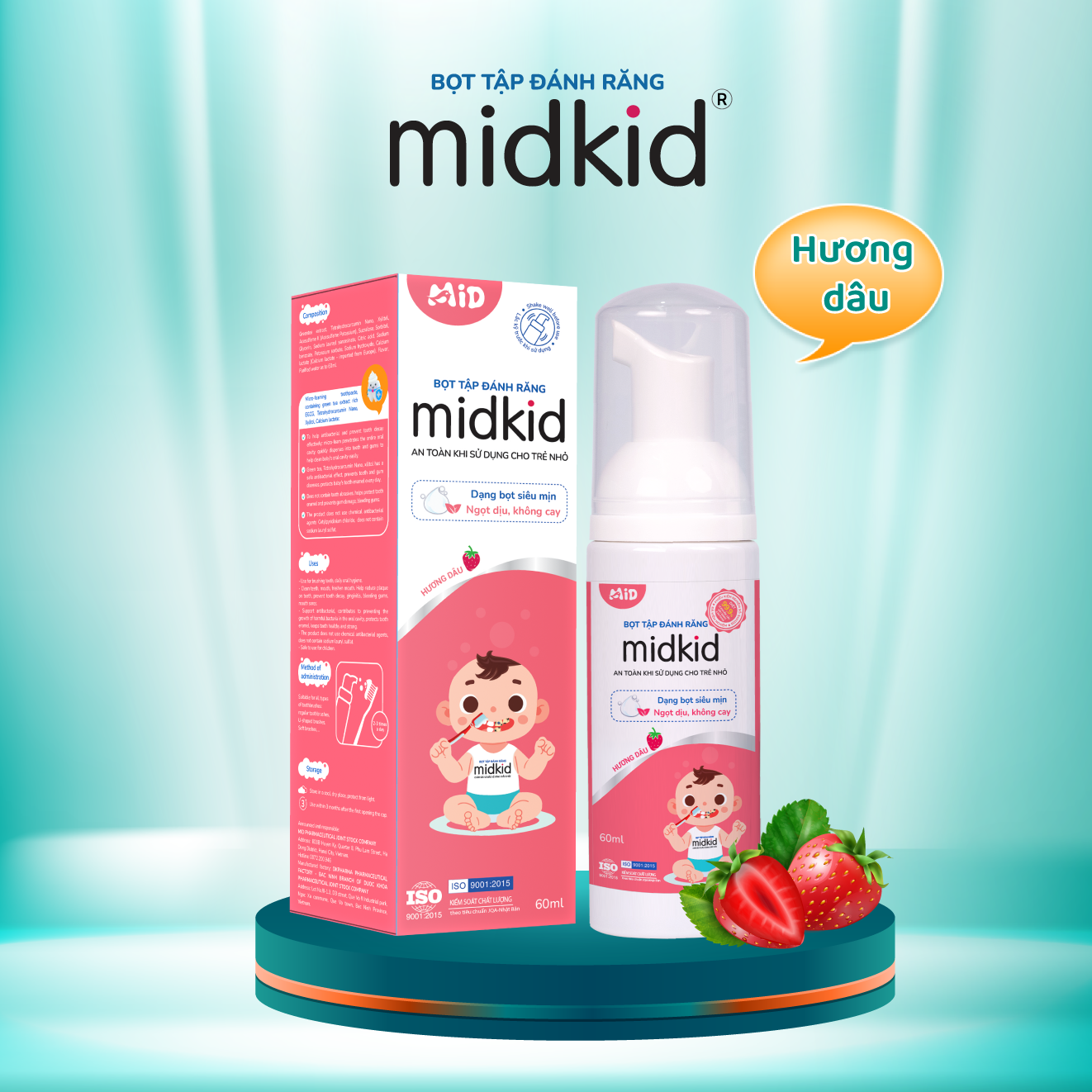 Bọt Tập Đánh Răng Midkid